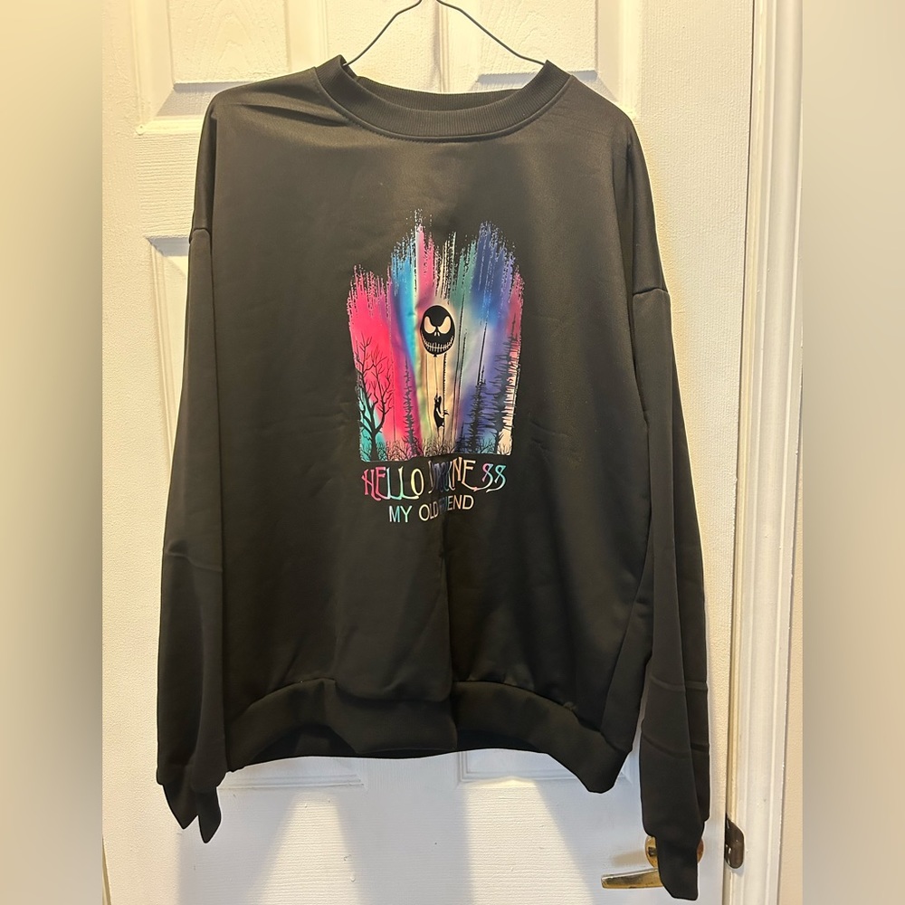 Xl nwot pullover sweatshirt Jack Skellington/Sally